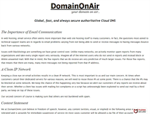 Tablet Screenshot of domainonair.com